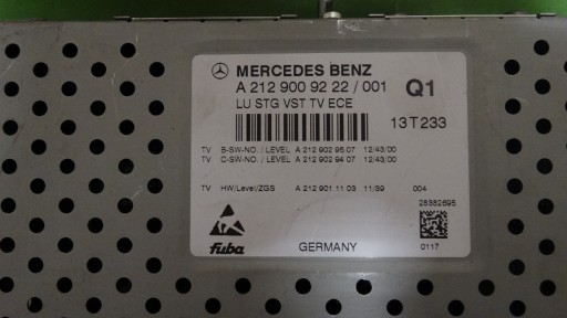 IDEALNY TUNER TV MERCEDES W212 W166 W218 W204 1