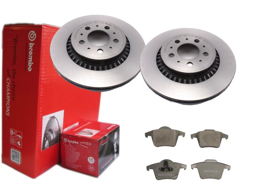 ДИСКИ + КОЛОДКИ BREMBO ЗАДНІ VOLVO XC90 308MM
