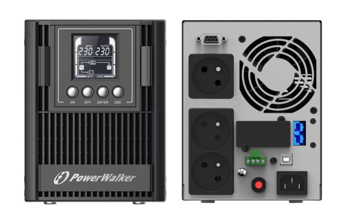 Ups powerwalker on-line 1000 ва при 3x від 900 вт, подвійне перетворення