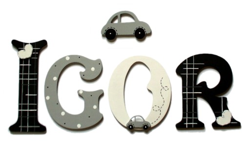 ДЕРЕВ'ЯНЕ ДРУКОВАНЕ ІМ'Я ДИТИНИ З 4 БУКВ