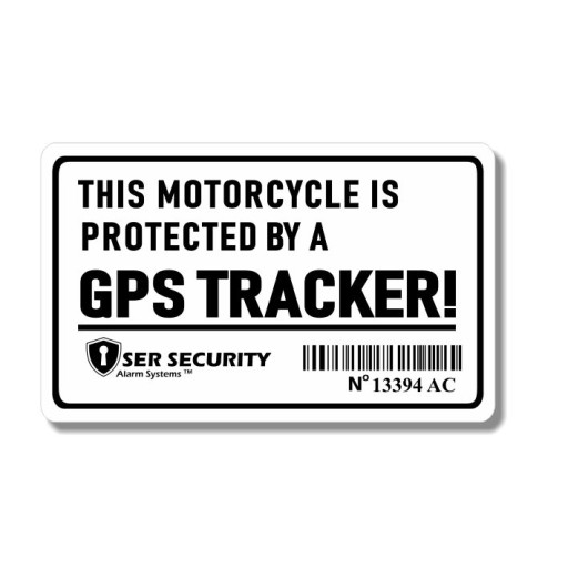 Ochranná nálepka GPS TRACKER ALARM SYSTEM