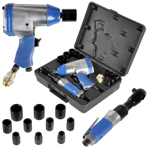 ПНЕВМАТИЧНИЙ ГАЙКОВЕРТ З ХРАПОВИМ МЕХАНІЗМОМ НАБІР 14EL.