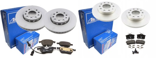 Диски колодки ATE передня задня AUDI A4 B6 B7
