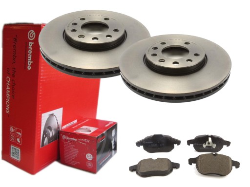 ДИСКИ + КОЛОДКИ BREMBO ПЕРЕДНІ OPEL VECTRA C SIGNUM