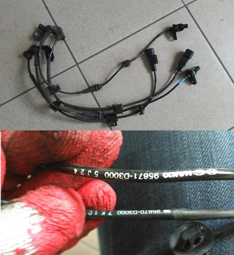 95670-D3000 95671-D3000 - KIA SPORTAGE IV 2016 - ДАТЧИК ABS ПЕРЕДНІЙ ЛІВИЙ ПРАВИЙ