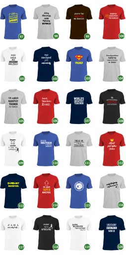 koszulka najlepszy trener na świecie zawody ziemia 8501856419 Odzież Męska T-shirty UW APMMUW-6