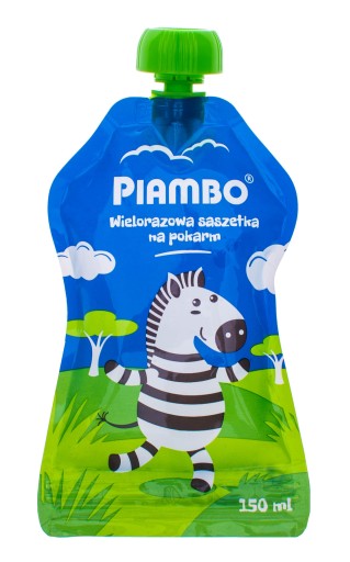 Пакетик кормовий Piambo Zebra 150 мл синій