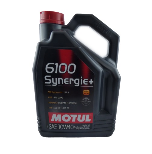 Масло MOTUL 6100 SYNERGIE+ 10w40 5 литр + подвеска
