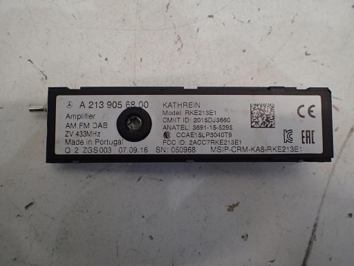 antenna amplifier MERCEDES E-KLASA W213