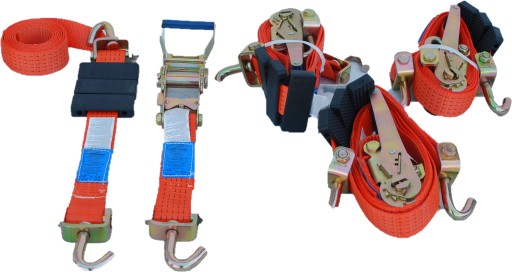 4X транспортний ремінь поворотні гачки 5T / 3M / 50mm 1k