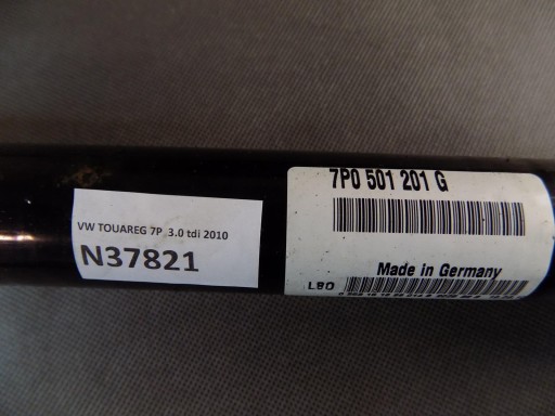 VW TOUAREG 7P semi-axis left rear part 7P0501201G
