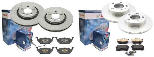 Диски колодки BOSCH передня задня AUDI A3 8L 280mm