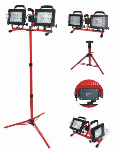 PROLINE двойная галогенная лампа штатив 2 x 500W