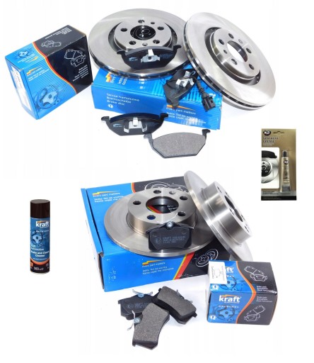 Диски + колодки спереди + сзади SEAT Leon и mk1 280 мм