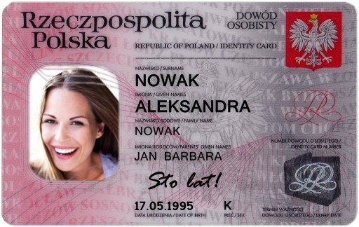 Opłatek na tort DOWÓD OSOBISTY 18 LAT - EXTRA !!! 4882204859 - Allegro.pl