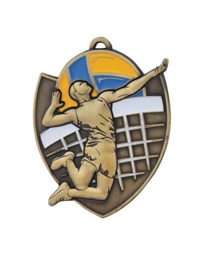 МЕДАЛЬ ВОЛЕЙБОЛЬНА ЛИТА М10 - емальована