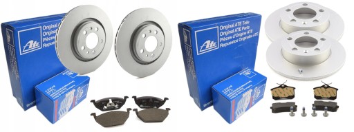 ДИСКИ КОЛОДКИ ATE ПЕРЕДНЯ ЗАДНЯ VW BORA GOLF IV 280 ММ