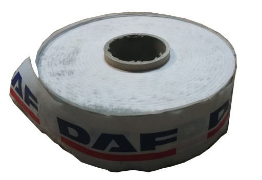 004417 - Попереджувальна стрічка з логотипом DAF 80 мм