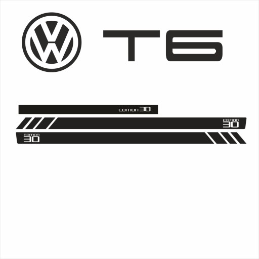 Наклейки для автомобиля VW T6 edition 30 выс. КАЧЕСТВО