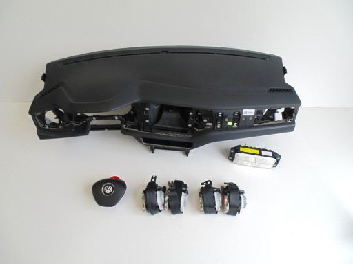 2G - VW POLO 2 Г ДОСКА КОНСОЛЬ ПОДУШКА БЕЗОПАСНОСТИ РЕМНИ