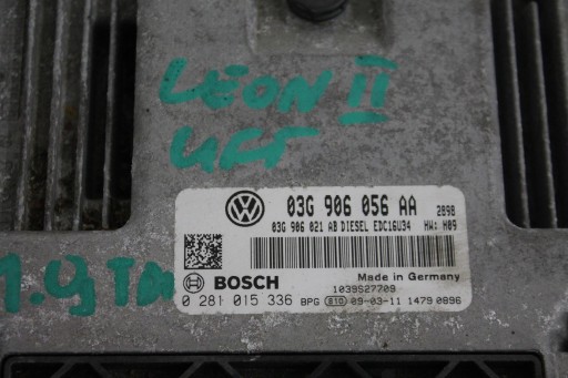 control unit of the engine 03G906056AA SEAT LEON II 1.9 TDI