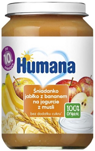 Humana Deserek Jabłko Z Bananem Na Jogurcie Musli 7815263899 Allegro Pl