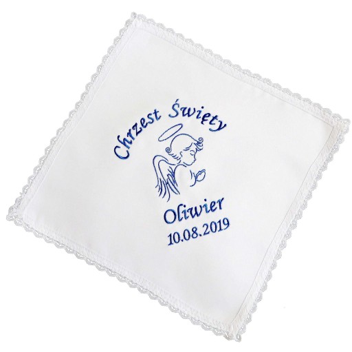 Халат з написом ім'я дата хрещення хрещення миро