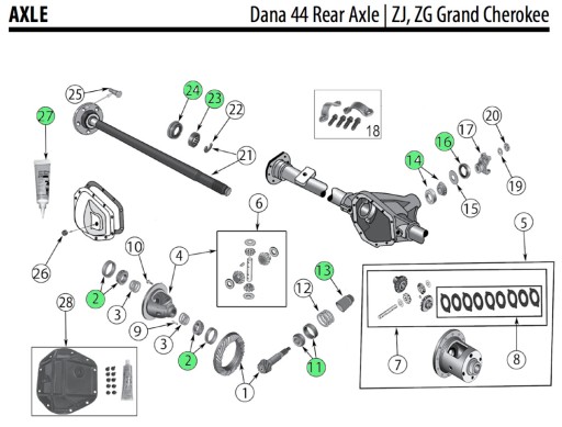 Jeep Grand Cherokee Zj Uszczelniacz Wałka Most D44 Za 119,98 Zł Z Warszawa - Allegro.pl - (8971386988)