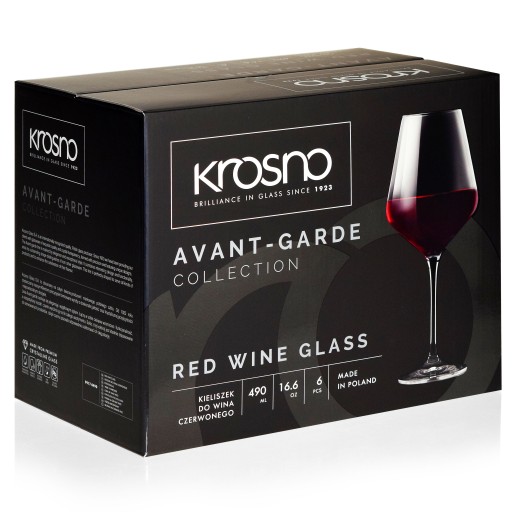 Kieliszki Wina Czerwonego Krosno Avant Garde 490ml 8353134141