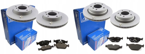 Диски колодки ATE спереди и сзади BMW 3 E46 276/286