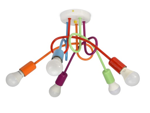 Багатоколірний стельовий світильник E27