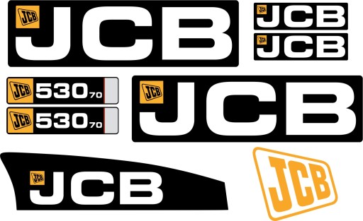 123456789123456789106 - Jcb 530-70 наклейки ламинированные погрузчик 530 70