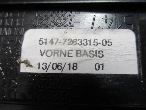 cap moulding threshold BMW 1 F20 7263315