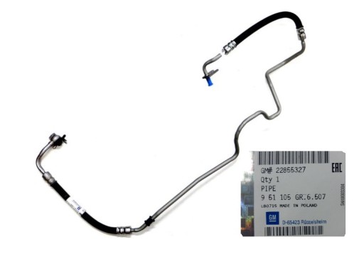 22855327 - ШЛАНГ СИЛОВОГО АГРЕГАТУ OPEL INSIGNIA 2.0 CDTI-GM