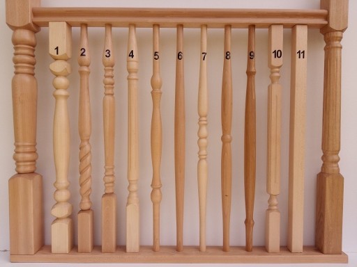 Tralki do schodów drewnianych wzory