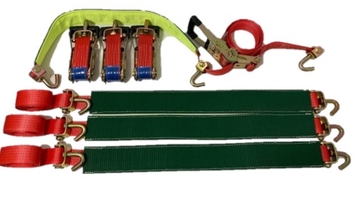 4 x ремінь 5 м гумові ручки травичка 1,5 м поворотні гачки