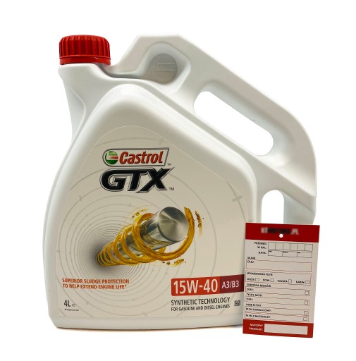МАСЛО 15W40 CASTROL GTX HIGH MILEAGE 4L + БЕЗКОШТОВНО