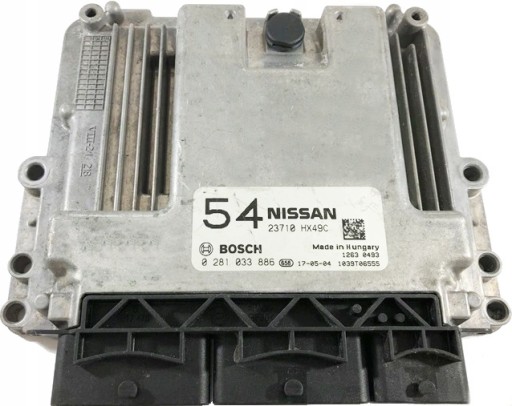 КОМПЬЮТЕР NISSAN QASHQAI 23710HX49C 0281033886 изображение 1