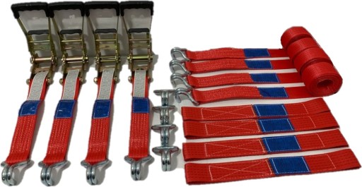 Ремни безопасности для эвакуатора 3pkt 4T / 3M / 50 прорезиненные 2D