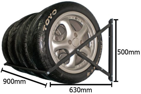 Настінна вішалка для шин S4 для гаража