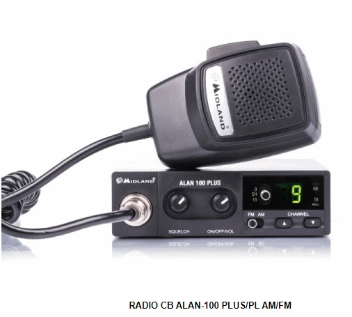 РАДІО CB MIDLAND ALAN-100 PLUS / EN AM / FM 40-КАНАЛЬНИЙ
