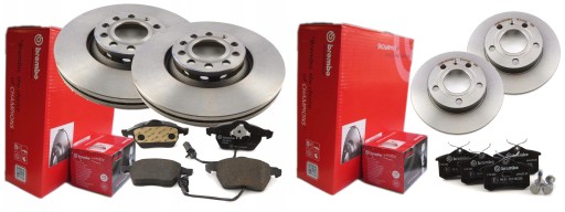 Диски колодки BREMBO передня задня AUDI A4 B6 B7 312MM