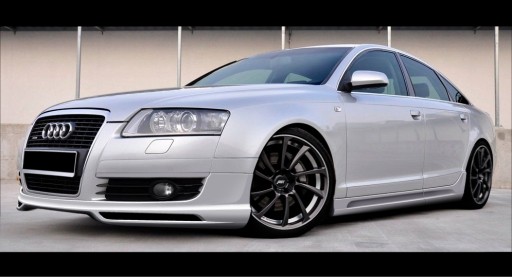 ЮБКА ПЕРЕДНЕГО БАМПЕРА AUDI A6 C6 DJ-TUNING