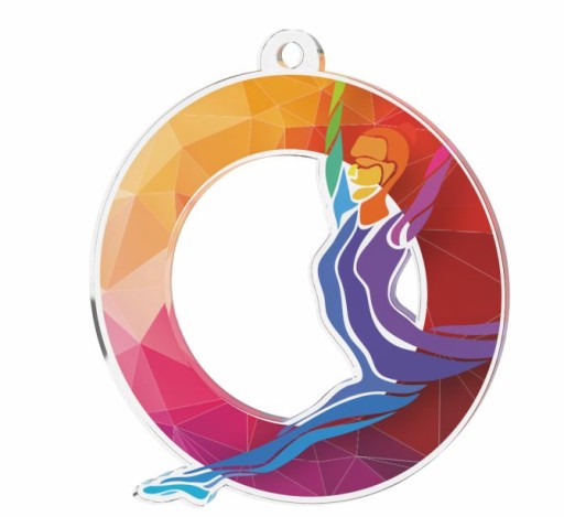 МЕДАЛЬ СТАТУЕТКА ТАНЦЮВАЛЬНА ГІМНАСТИКА MDA020M86B