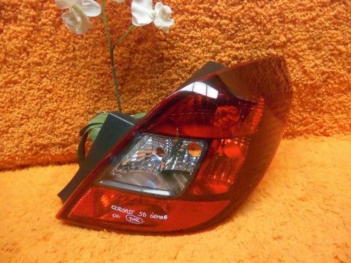 Opel Corsa D 5D ladna light rear part right ciemna originál without uszkodzen Om