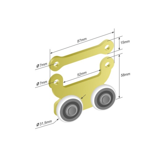Рулон завіси для брезенту RP 2, 50 шт.