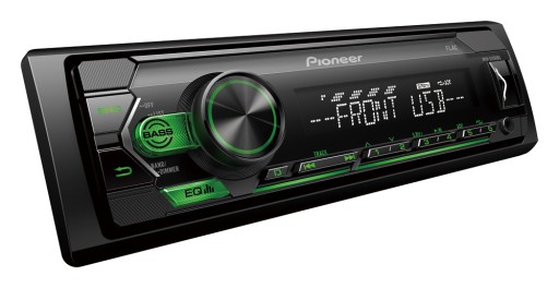 Pioneer MVH-S120UBG Radio samochodowe MP3 AUX MP3 USB 4x50W MOSFET- Green