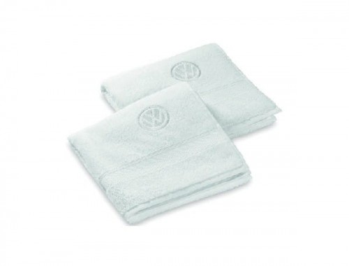 НАБІР З 2 БІЛИХ РУШНИКІВ VOLKSWAGEN 50X100 СМ