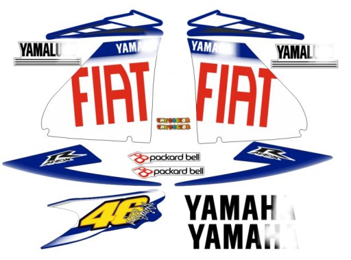 Yamaha Aerox Росси наклейки шпон комплект