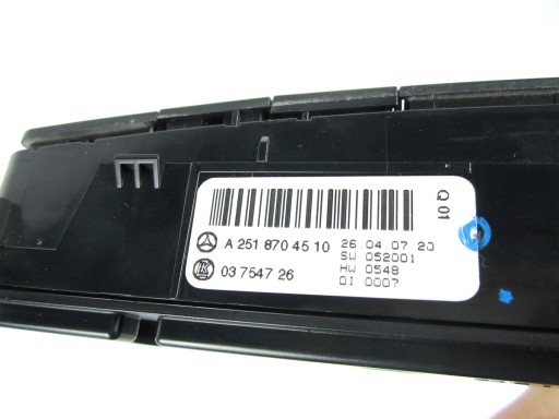 Panel of the lights of warning lights seats Mercedes W251